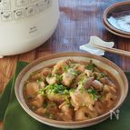 ほろほろ鶏とホクホクれんこんのオイスター煮込み