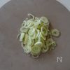 ねぎとわかめの中華スープの工程1