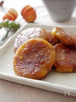 かぼちゃ団子のバター甘辛焼き☆