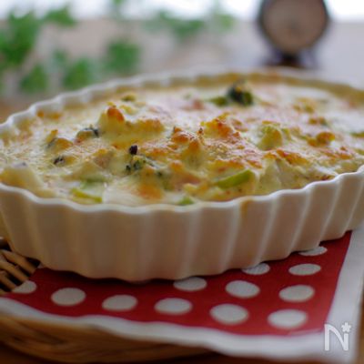 里芋の野菜たっぷり豆乳グラタン☆