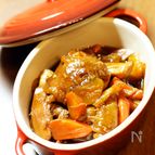 鶏もも肉のフォンドボー煮込み　マデラ風味