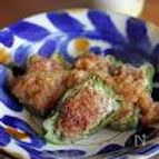 蓮根入りピーマンの肉詰め