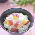 鳴門金時おこわ♡サツマイモの『デパ地下おこわ』をご家庭で！