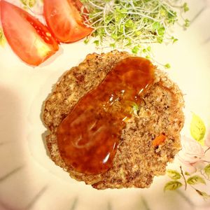 Rayの作ってみた!投稿(とろ～りポン酢で💛魚のすり身と豆腐の和風ハンバーグ)