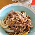 電子レンジで作る牛肉炒め