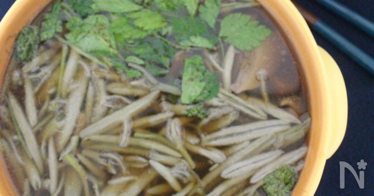夏の味覚 じゅんさい鍋。
