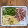 【レンジで一発！鶏じゃがロース】食べ盛り大満足♡︎の下準備