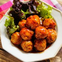 揚げずに簡単美味！【ミートボールの甘酢あん】