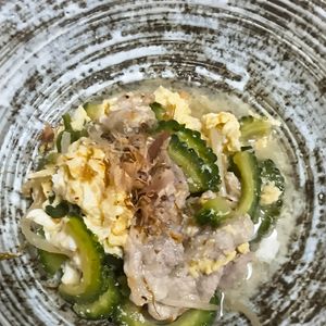 けいぞうの作ってみた!投稿(ワンパン10分！【旨だしゴーヤチャンプル―】調味料2つ♩)