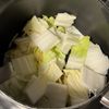 鯖水煮缶でピリ辛豆乳スープの工程2