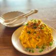 レンジで簡単♡かぼちゃとクリームチーズのサラダ