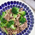 ブロッコリーと牛肉のオイスター炒め