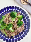 ブロッコリーと牛肉のオイスター炒め