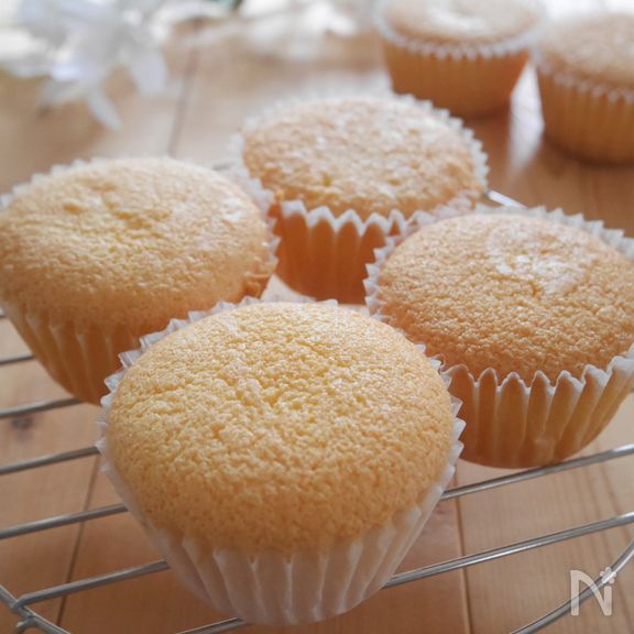 卵1つ！カップスポンジケーキ