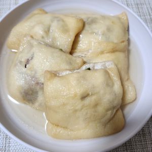 とももの作ってみた!投稿(【ニラともやしと豚肉の袋煮】じゅわっとお出汁としっとりお肉)