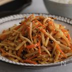 大根の皮とエリンギのきんぴら【パリポリ食感の絶品副菜】