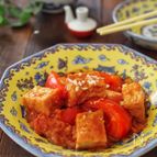 10分！トマトと厚揚げのチリソース