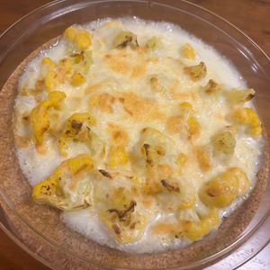 こむぎの作ってみた!投稿(冬に絶対食べたい、カリフラワーのグラタン)