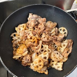 855341の作ってみた!投稿(ご飯が進む♡豚肉とレンコンの甘辛炒め)