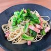 tomの作ってみた!投稿(【10分でできる!】菜の花とベーコンの和風パスタ)