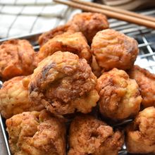 やみつき必至！米粉×にんにくしょうゆのむね肉から揚げ☆