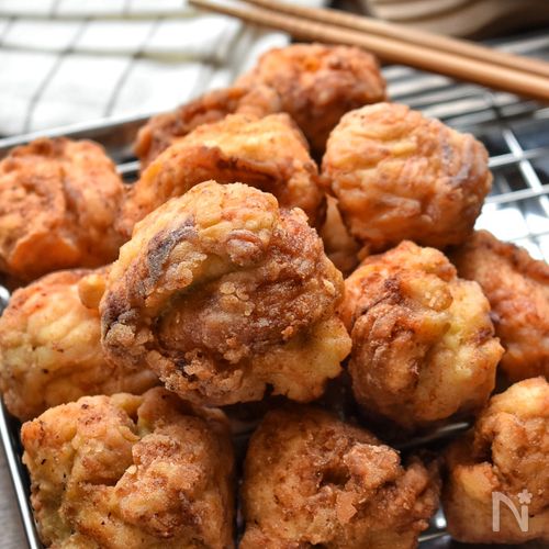 やみつき必至!米粉×にんにくしょうゆのむね肉から揚げ☆