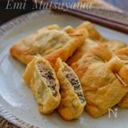 簡単おつまみ！＊サバ缶しそチーズのきつね焼き＊