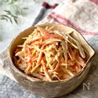 レンジでOK♡ごぼうと人参のごまマヨサラダ
