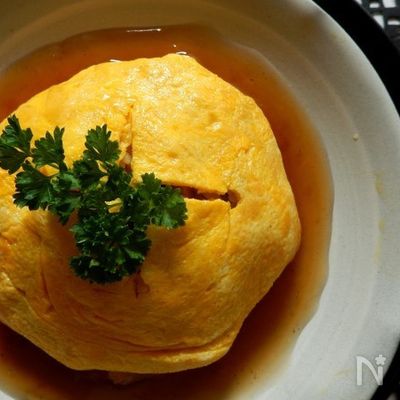 こんぶ茶風味の和風オムライス