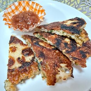 まつりかの作ってみた!投稿(【蓮根と大葉チーズライスピザ】もちっと香ばし!カリッとチーズ)