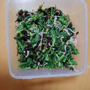 728185の作ってみた!投稿(【春菊の韓国風ナムル】春菊苦手さんでも食べやすい♪)