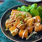 節約ボリュームおかず【甘酢マヨ厚揚げ】