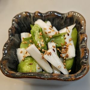 るるる♪の作ってみた!投稿(簡単副菜1分♡『オクラと長芋の中華和え』レンジで完成！)