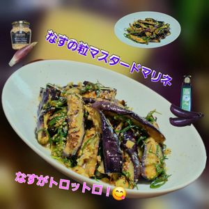 サトちゃんの作ってみた!投稿(作り置きに ! なすの粒マスタードマリネ)