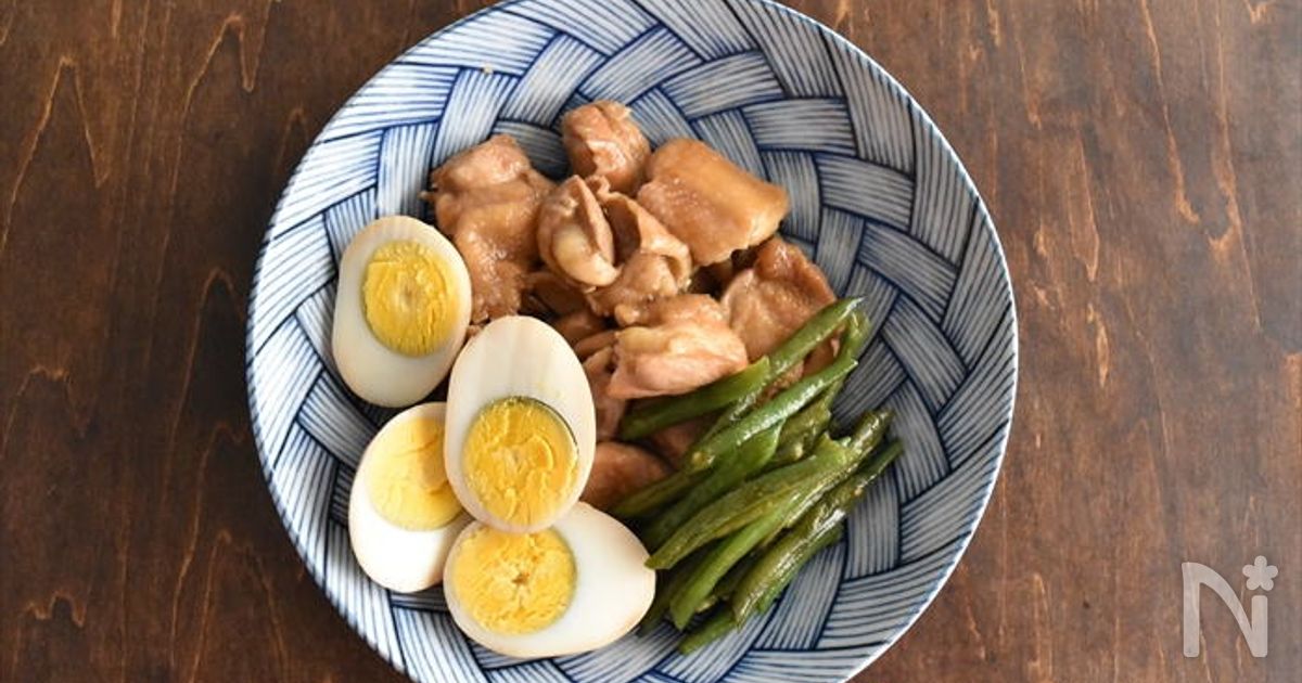 焼肉のタレで簡単！鶏肉とゆで卵のこっくり煮