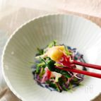 ピリリと旨い！蛸と三つ葉のからし酢味噌