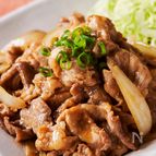簡単♪豚コマ肉でこってり生姜焼き