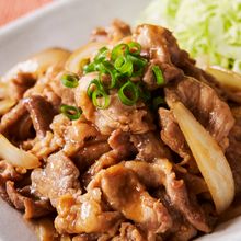 簡単♪豚コマ肉でこってり生姜焼き