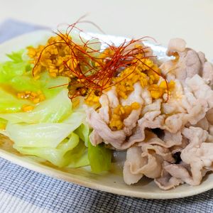 莉子の作ってみた!投稿(たれが絶品!豚キャベツのしょうが醤油だれ【#茹でるだけ】)