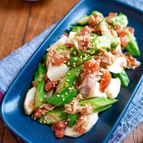 【オクラと長芋の梅肉ツナ和え】やみつき食感♡夏バテ防止♬︎