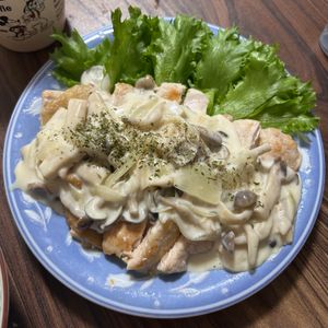 ぽんえりの作ってみた!投稿(【きのこソースのチキンステーキ】鶏むね肉がしっとり柔らか！)