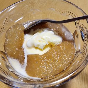 ナムディの作ってみた!投稿(レンジで簡単！触感もおいし～♡和梨のコンポート・りんごでも)