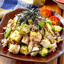 【塩こん長いもアボカド】絶妙な組み合わせ♡おつまみ副菜🥑