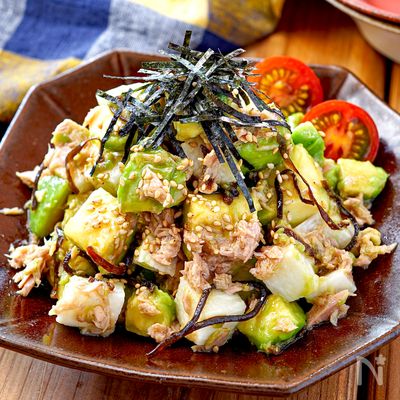 【塩こん長いもアボカド】絶妙な組み合わせ♡おつまみ副菜🥑