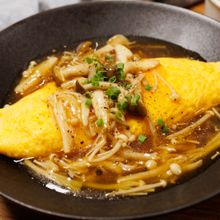 『中華風きのこあんかけオムライス』旨みたっぷり♪やさしい味♡
