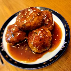 ぱんだの作ってみた!投稿(【超ふわふわ】濃厚黒酢餡のエノキたっぷり肉団子 #ご飯が進む)