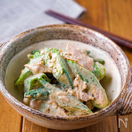 【子供爆食♪おくらのツナマヨ】ごはんに合う♡︎5分副菜♪