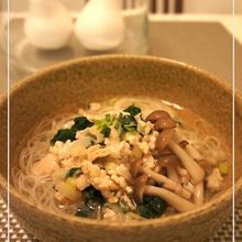 ねぎ塩鶏そうめん