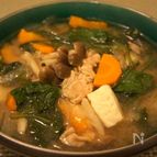胡麻ラー油ピリ辛具だくさん豚汁