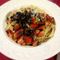 トマトとオリーブのパスタ